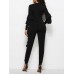 Ruffles Skinny Print Women's Jumpsuits