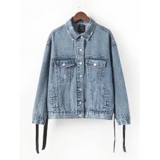 Lace-Up BF Style Jacket