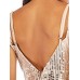 Side Split Backless Sequins Jumpsuits