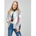 Glitter Zipper Up Long Sleeve Women's Jacket