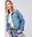 Slim Denim Lapel Short Women's Jacket