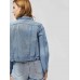 Slim Denim Lapel Short Women's Jacket