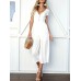 Women's Fashion V-neck Short Sleeve Casual Jumpsuit