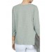 Patchwork Casual Scoop Loose Long Sleeve T-shirt