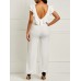 Frill Sleeveless Self-tie Design Jumpsuit