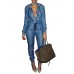 Denim Slim Women's Jumpsuits