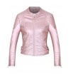 Zipper Slim PU Short Long Sleeves Jackets