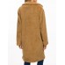 Autumn-winter Velvet Women's Overcoat