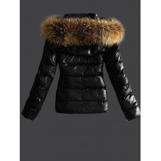 Fur Hoodied Warm Padded Hooded Women's Coat