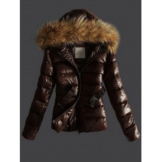 Fur Hoodied Warm Padded Hooded Women's Coat