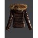 Fur Hoodied Warm Padded Hooded Women's Coat